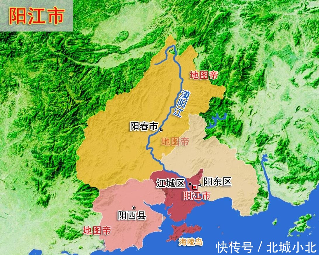  #地形图#22张地形图，快速了解广东省各地级市