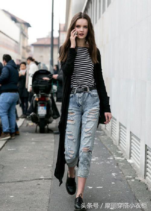 天气微凉，正是穿牛仔裤的好时节，让你美得优雅动人