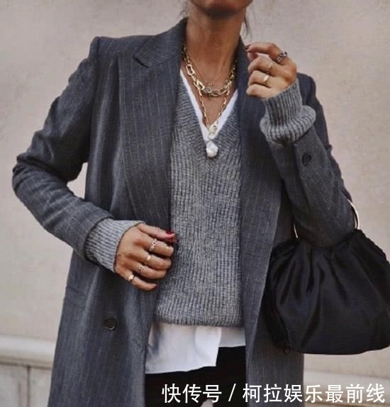 「气质」时尚大衣穿搭,展示欧美简约风的不俗气质