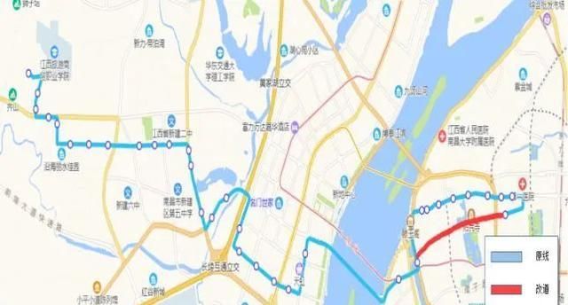  #叠山路胜利路口#最新消息：5月3日起 南昌多条公交线路调整