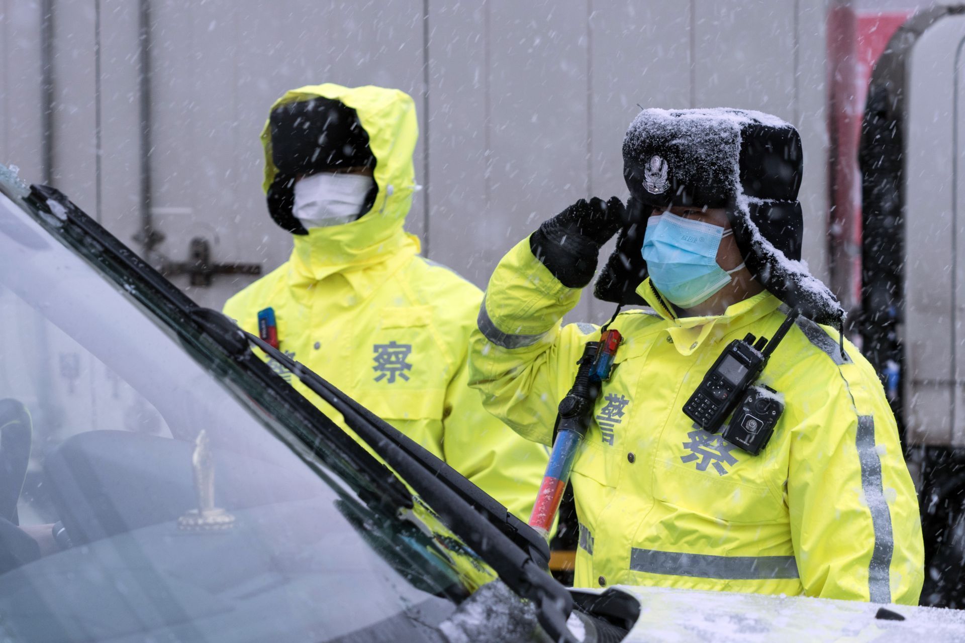  力量■战“疫”之城！力量之城！瑞雪里，大美德州