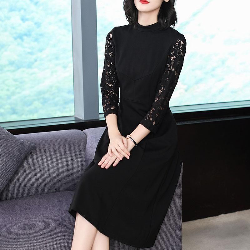 一袭A字裙，怎么穿都好看，穿出40岁女人该有的优雅韵味