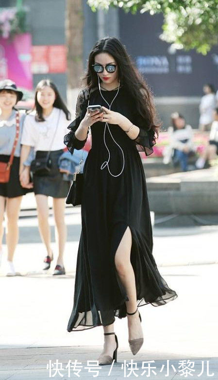 「 美女」迷人性感的美女，穿起来更加的时尚潮流，街拍