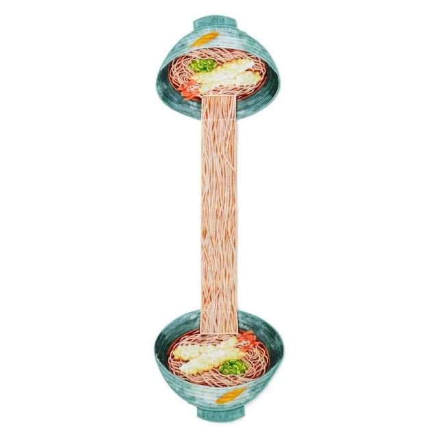  『面食』将拉面、乌冬、荞麦面挂上身！日本某杂货品牌推出“面食”搞笑毛巾