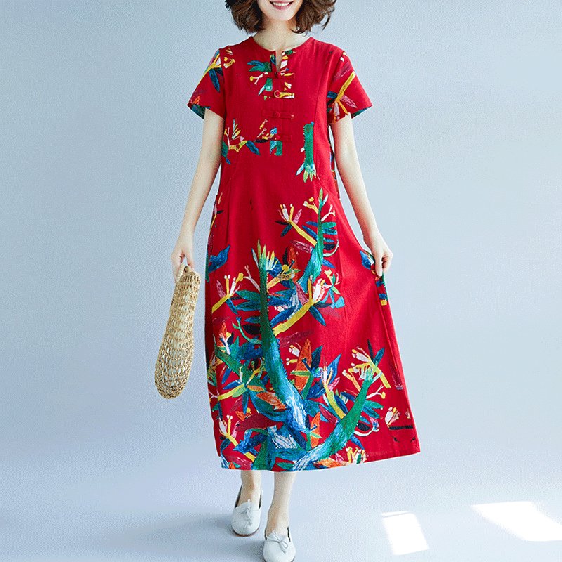 中秋新上了一波中高级“棉麻”秋裙，时尚美嫩，有一件就足够美了