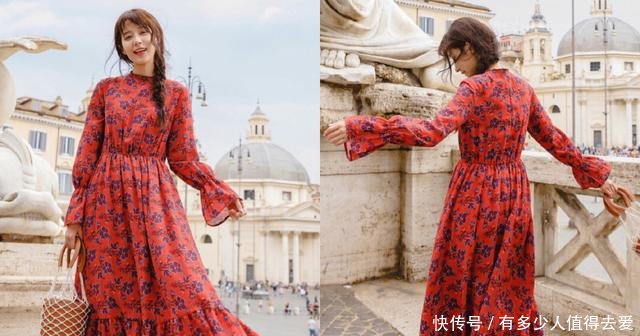 2018年这条“奶奶裙”火了，穿上身很丑但很时髦！