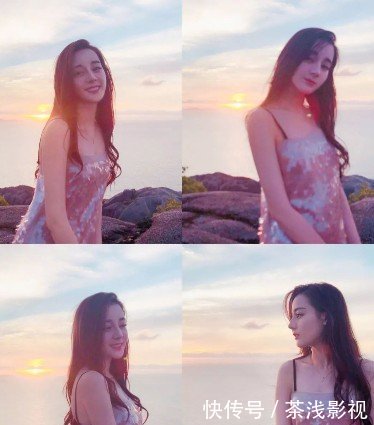 关晓彤迪丽热巴同穿连衣裙，一个水桶腰一个小蛮腰，网友：不能比