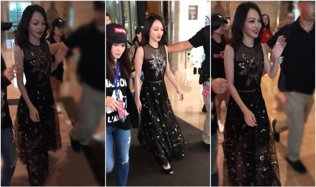 张韶涵跟杨颖太有默契了，既清新白裙之后又同穿薄纱裙，简直美翻