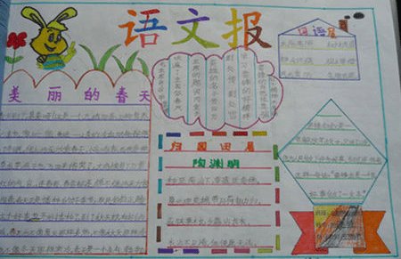 小学四年级语文手抄报图片