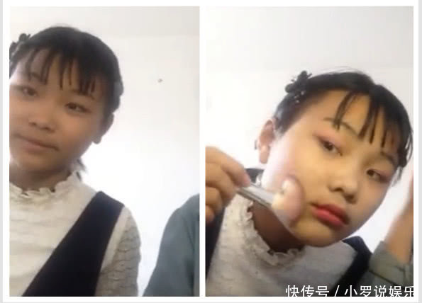 抖音05后小学生化妆技术，碾压一众大学生，网友：还是作业少！