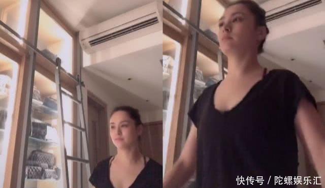  『脸颊』39岁阿娇晒健身视频，脸颊圆润变胖了一圈，无意曝光满柜包包