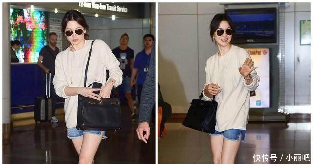 36岁宋慧乔身穿粉色套装现身活动，不料衣服尴尬选错凸显幸福肥