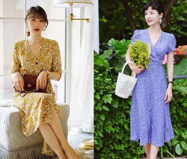  『碎花』初夏的“茶歇裙”这样穿，轻松打造法式女人味