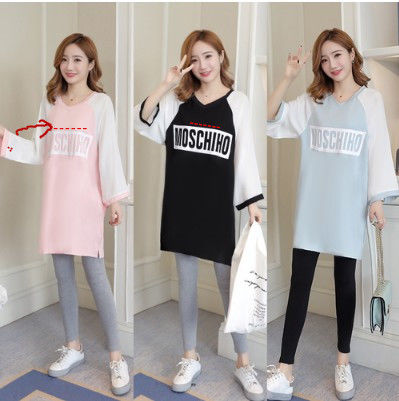 新款时尚孕妇装，时髦洋气不显怀，做孕味十足的潮妈