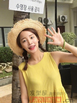 清新女生太阳帽发型 每一寸阳光都在温柔着你