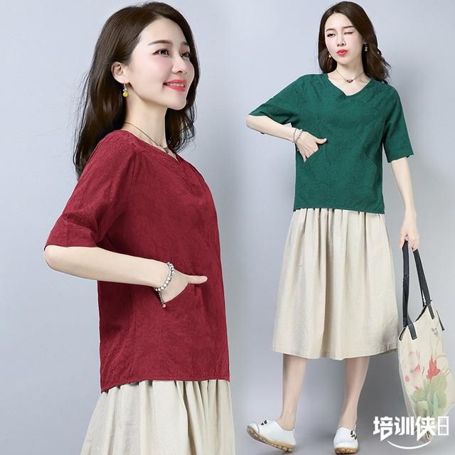 你不知道吧!5月最火棉麻女装，尤其7080后女人都争着买，忒便宜