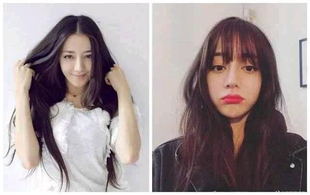 迪丽热巴学郑爽换“空气刘海”,一个美似洋娃娃,一个嫩回18岁