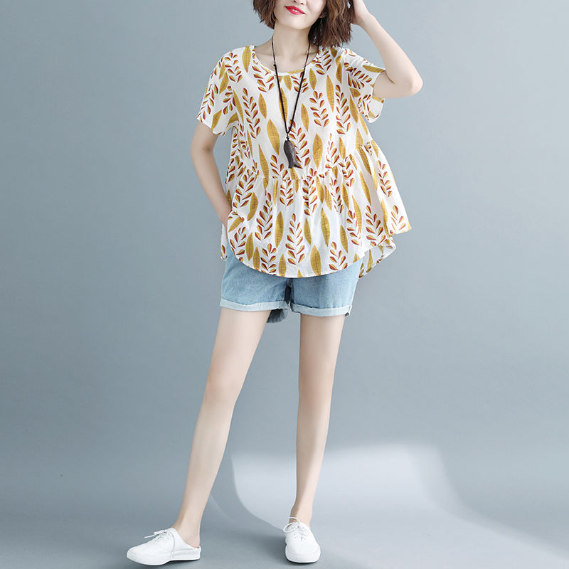 爱花钱媳妇真好看，出门在家穿这棉麻衫，的确好看极了