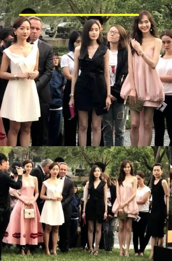 不和其他女星同框，永远不知道杨蓉有多“矮”，和张萌同台太尴尬