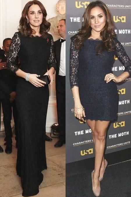 梅根4次撞衫：气质比不上戴安娜，优雅不如凯特，每一次都输很惨