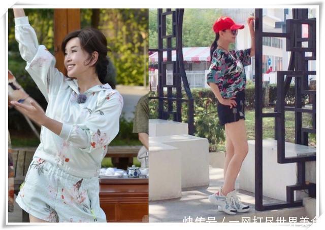 当赵雅芝与刘晓庆同穿短裤，才知道生过孩子和没生孩的差距有多大
