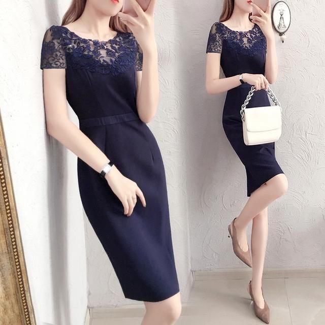 身材丰满的女人要大胆的穿，包臀裙+尖鞋，魅惑女人味挡都挡不住