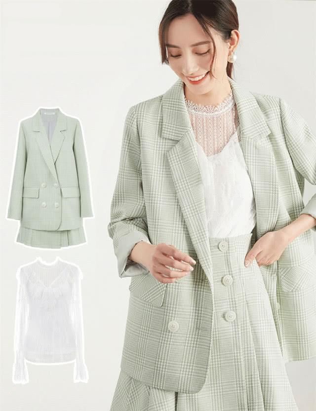  #穿衣#做个会穿衣的女上司，又仙又美的春季小西装，打破沉闷与呆板