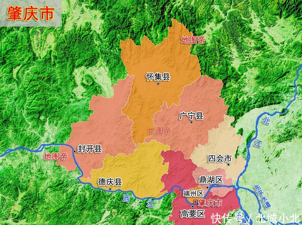  #地形图#22张地形图，快速了解广东省各地级市