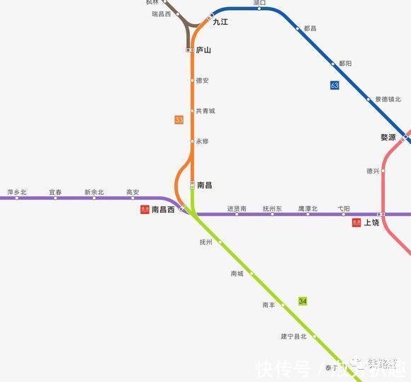  国铁■中国高铁线路图2019年1月版每条线路经过哪些城市都可以看