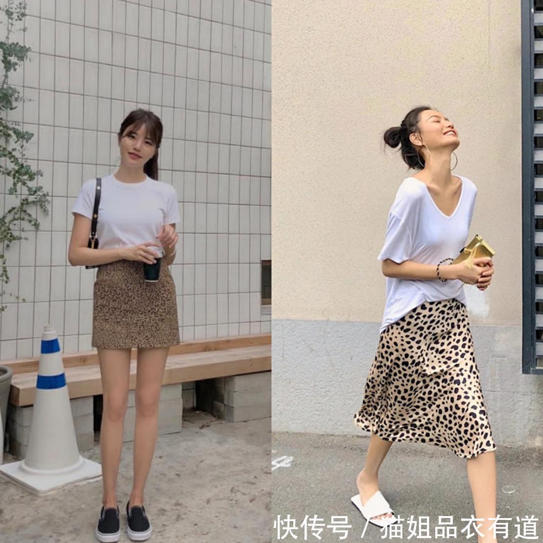  『少女』豹纹裙穿出个性，性感or优雅全都有，10套搭配让你美的毫不费力