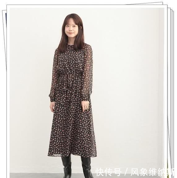 冬季■长筒靴怎么搭配?除了牛仔裤,日本女人最爱穿“长靴+裙子”