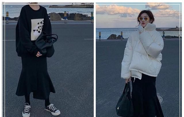  参考■鱼尾裙冬季穿搭参考，气质优雅更能衬出好身材，很显女人味