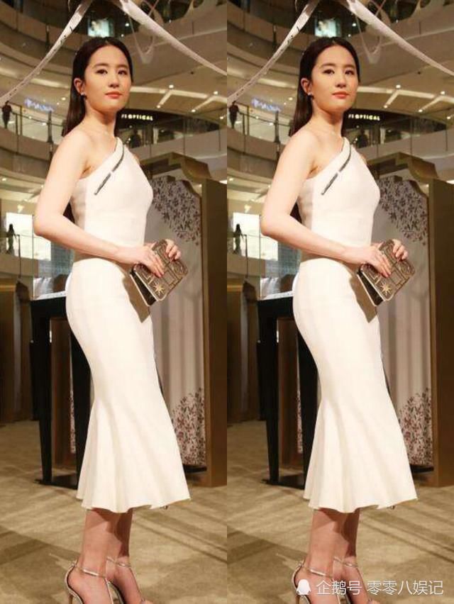 刘亦菲的这身打扮真可怕，一根拉链撑起裙子！网友：神仙姐姐胖了