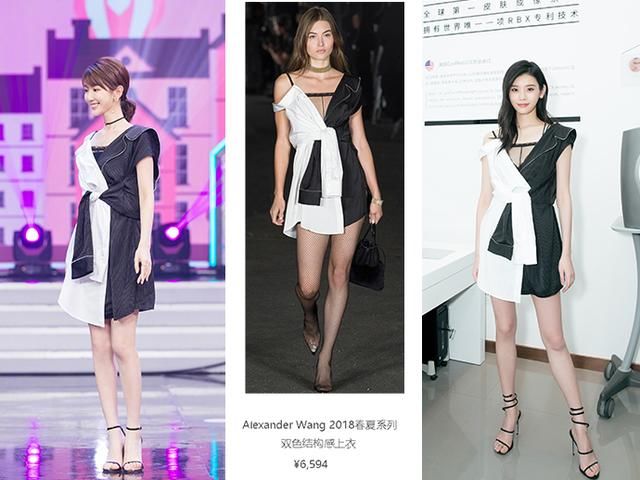 不对称连衣裙能逼死强迫症，金晨时髦范爷优雅，郑秀文略带老气