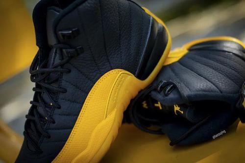  「Air」黑黄组合绝了！Air Jordan 12 全新配色实物美照释出！