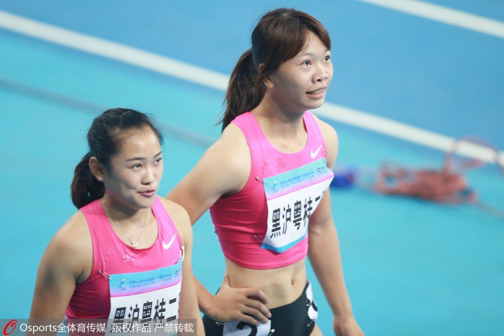 全运会田径女子4x400接力预赛 苏鲁湘川