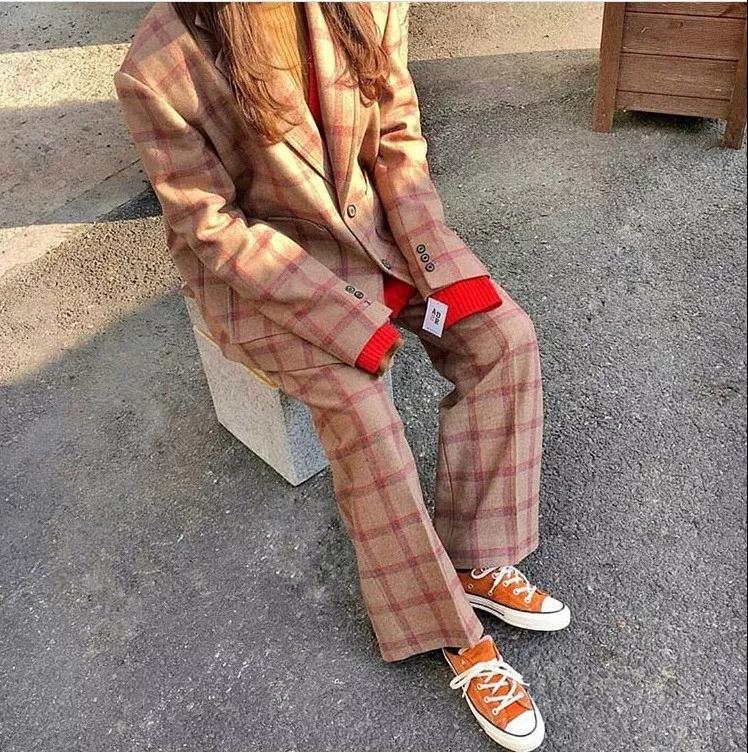 胯大麻烦?张天爱一条"方格裤"就搞定,还秒变大长腿