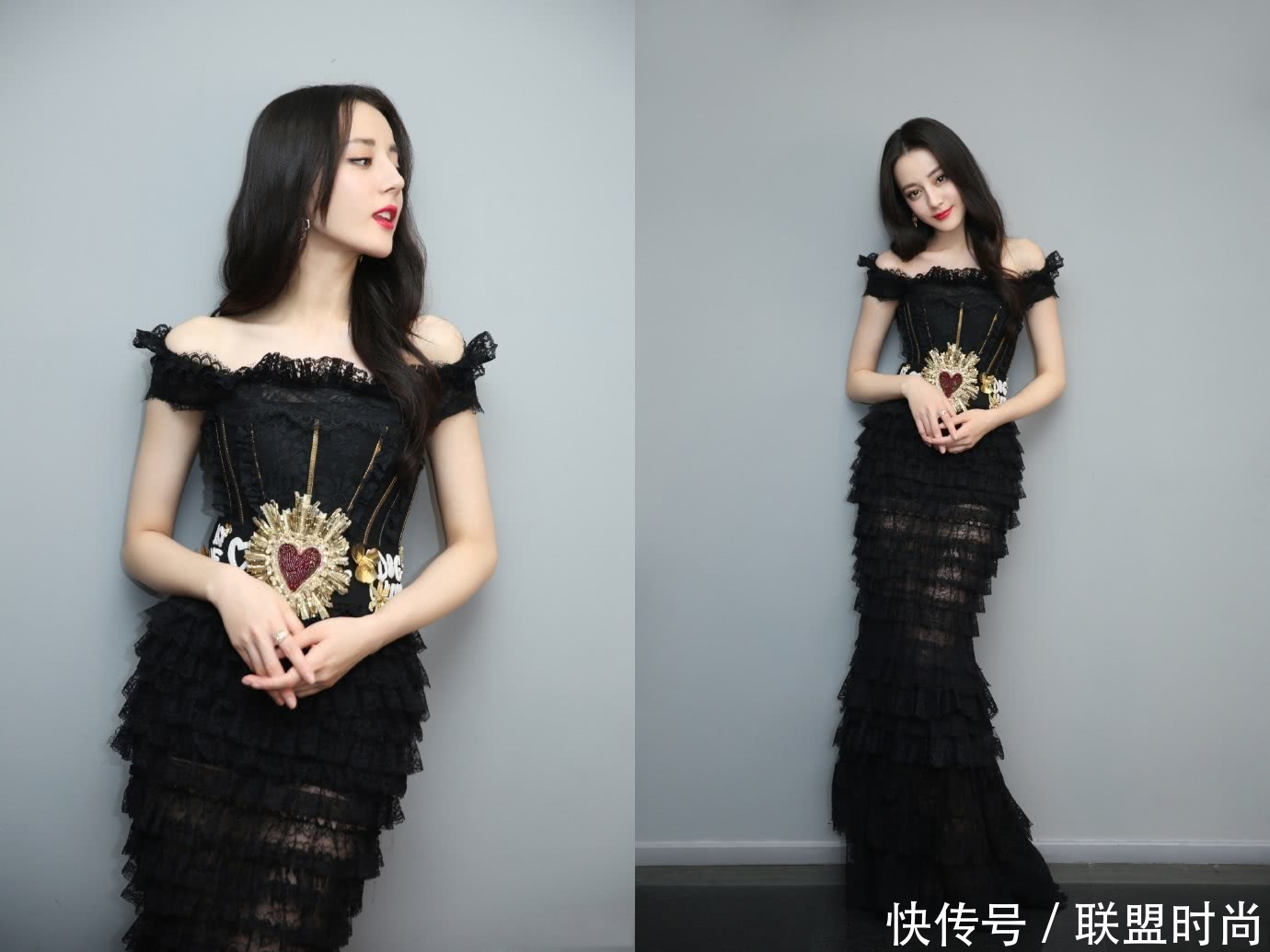 迪丽热巴居然这么性感，穿金色吊带裙惊艳全场，网友：想当她男友