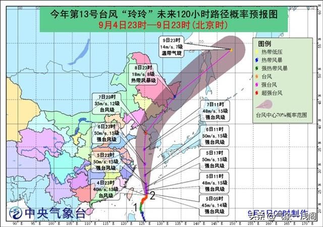  风雨：玲玲第2次大转弯，江浙沪降雨不消停，东北第1场台风雨又