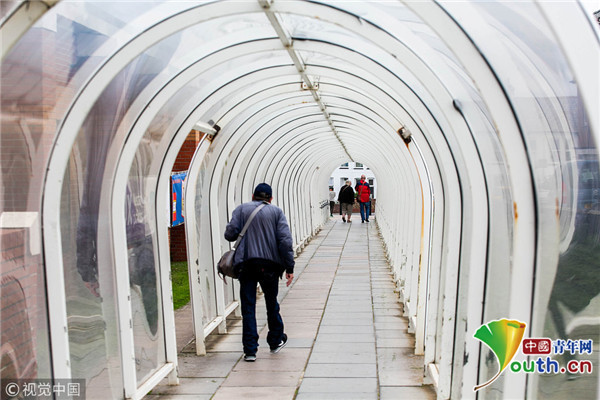 从超市到停车场都是一场旅行！英国别致塑料隧道成热门景点