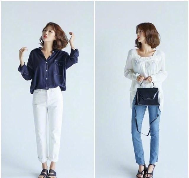 牛仔裤的初秋日常穿搭，让你时髦又减龄！