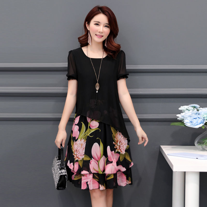 难怪婆婆一出手就是7件!这种妈妈裙62岁穿都显嫩，关键还不贵