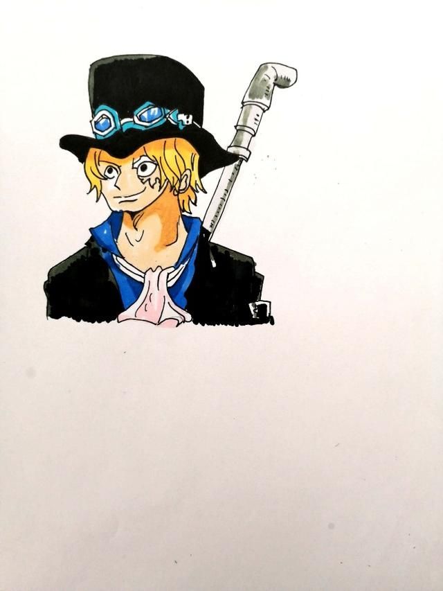  『革命军』《航海王》系列之萨博简笔画