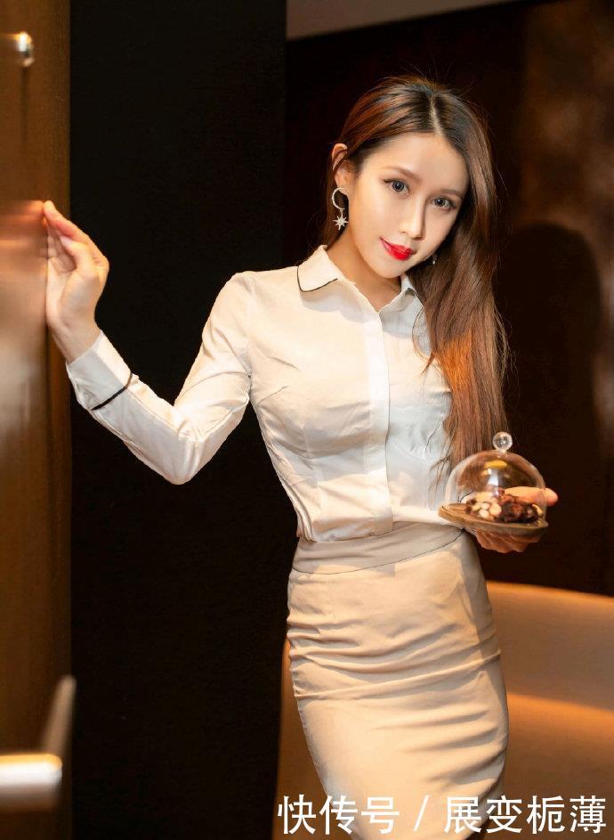  #不失#美女模特职业套装，时尚干练不失性感