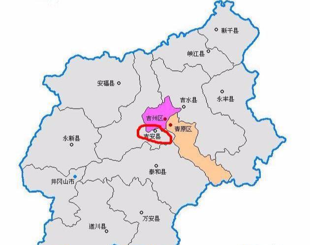 江西一个县，市县同名，是中国九大将军县之一