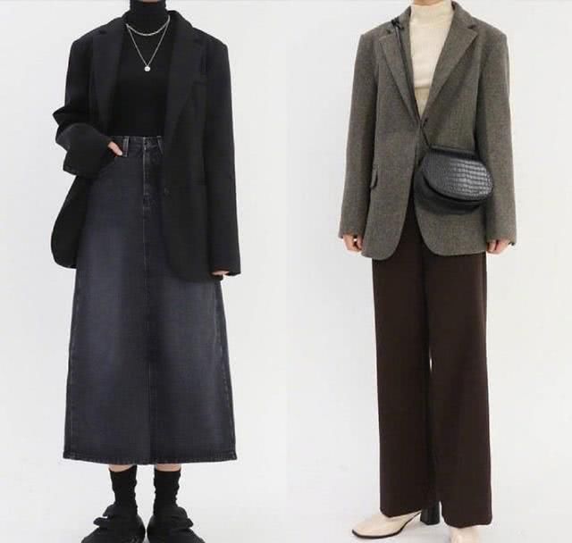  【色短款针织】简约的纯色系穿搭look，时髦精们都在穿，喜爱高级灰必入