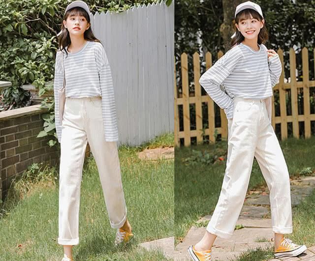 「小衫」今年3月超流行“九分裤+小衫”时髦炸显瘦又显腿长