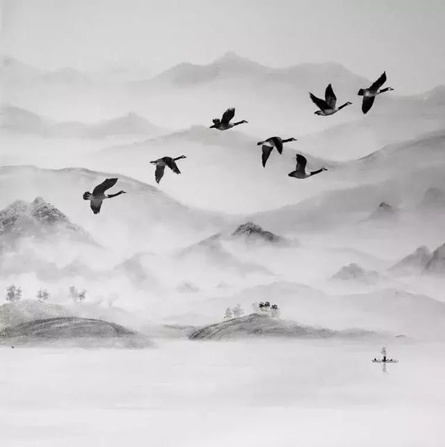 这组水墨画，刷爆了眼球，真的好美