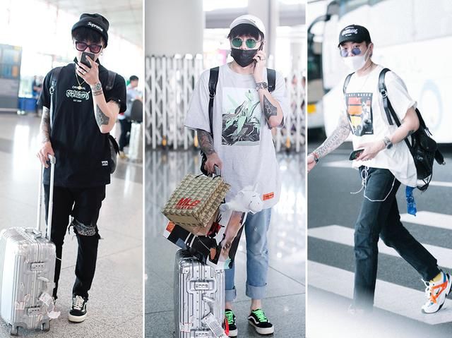 杨文昊不只会跳更会穿，t恤配长裤前卫十足，连袜子都满是细节