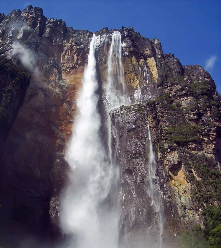 世界上最高的瀑布 奇伟壮观落差近千米 印第安人称之为出龙
